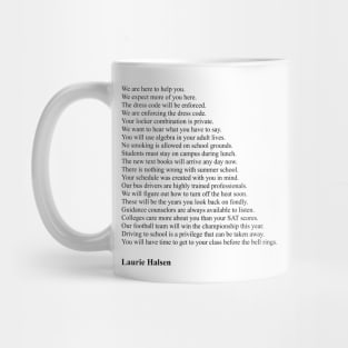 Laurie Halsen - Highschool Lies Mug